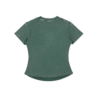 Vintage Washed Bodycon Cotton T-Shirt