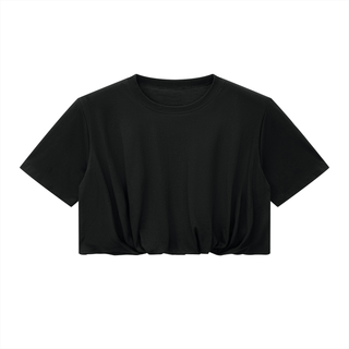 Women’s Crop Bubble Hem T-Shirt