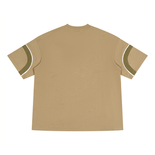 Unisex Color Block V-Neck T-Shirt