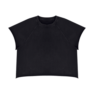 Unisex Vintage Wash Raw Edge T-Shirt