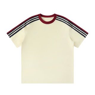 Unisex Colorblock Striped T-Shirt