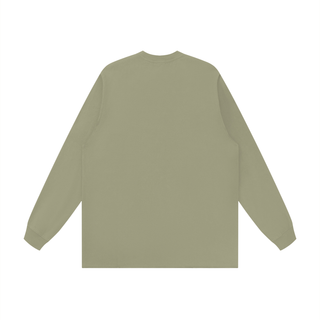 Unisex Raw Hem Long Sleeve T-Shirt