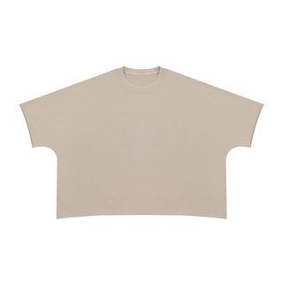 Unisex Heavyweight Boxy Raw Edge T-Shirt