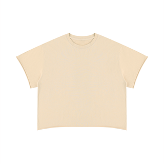 Unisex Boxy Raw Edge T-Shirt
