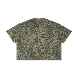 Unisex Leopard Print Boxy T-Shirt