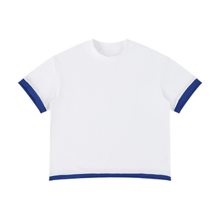 Unisex Boxy Color Block T-Shirt