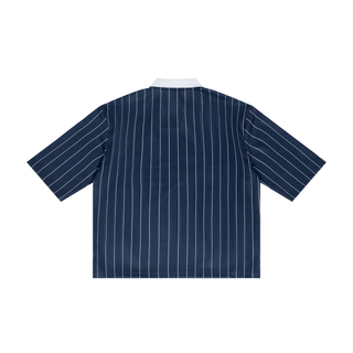 Unisex Pinstripe Collared Soccer Jersey
