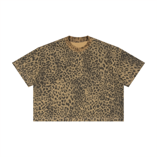 Unisex Leopard Print Boxy T-Shirt