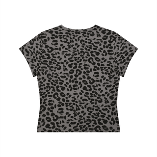 Women’s Leopard Print Crop T-Shirt