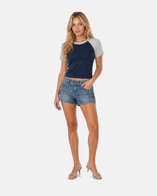 Women’s Raglan Color Block Baby T-Shirt