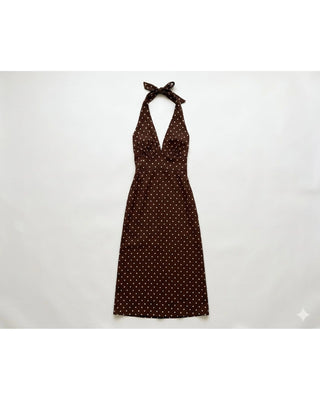 The Polka Dot Halter Maxi