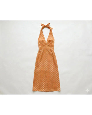 The Polka Dot Halter Maxi