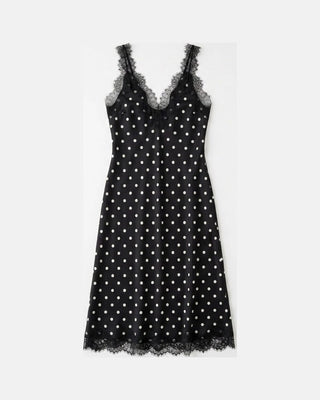 The Lace Polka Dot Slip Dress