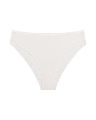 White bikini bottom on a white background
