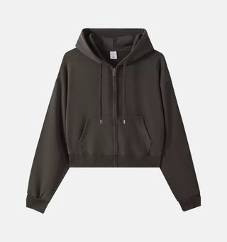The Crop Zip Sweatshirt