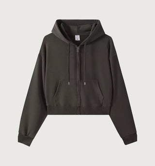 The Crop Zip Sweatshirt