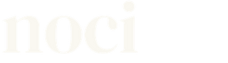 Text 'NOCI' in a stylized font on a white background