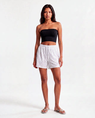 Unisex Striped Loose Fit Shorts