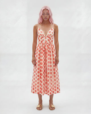 Printed Cami Midi Dress