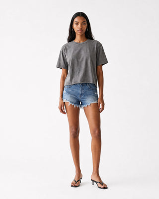 Raw Edge Snow Washed Boxy T-Shirt