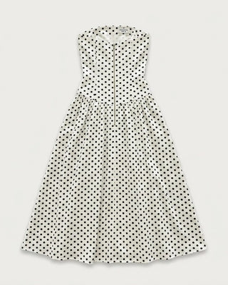 The Polka Dot Strapless Maxi
