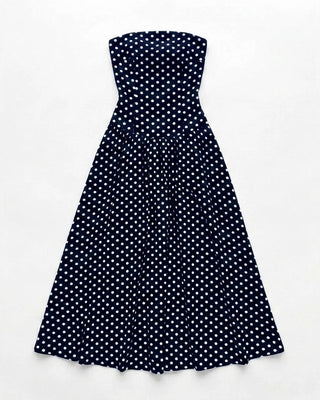 The Polka Dot Strapless Maxi