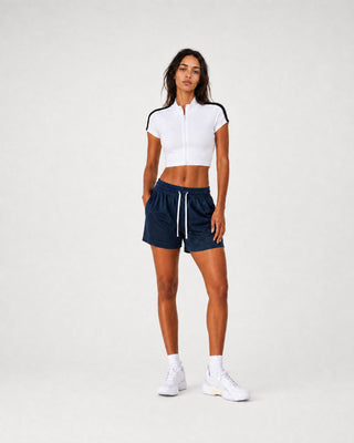 Cropped Full-Zip Warmup Top