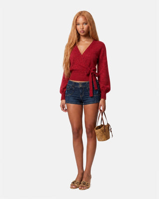 The Tie-Front Knit Crop