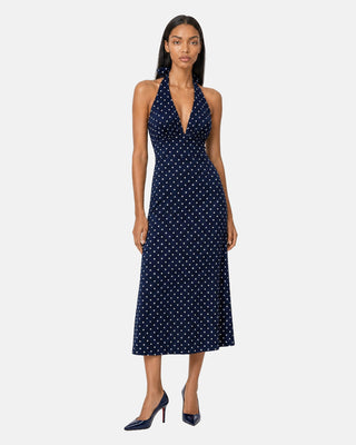 The Polka Dot Halter Maxi