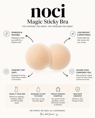 No See by NOCI — Thin No-Show Nipple Covers — Adhesive