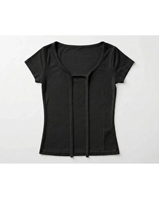 Tie-Front Fitted Tee