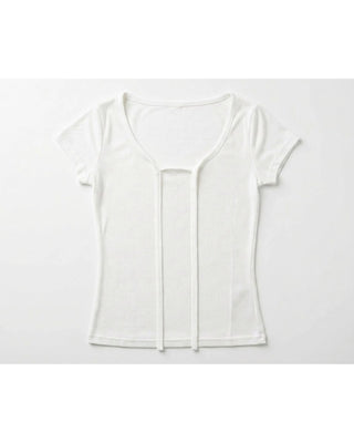 Tie-Front Fitted Tee