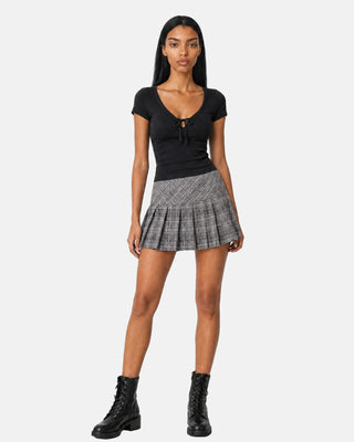 Tie-Front Fitted Tee
