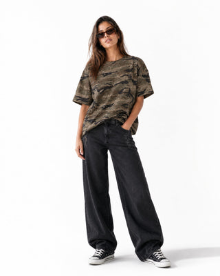 Unisex Boxy Camo Print T-Shirt