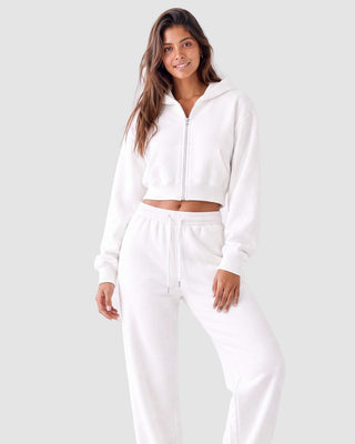 The Crop Zip Sweatshirt